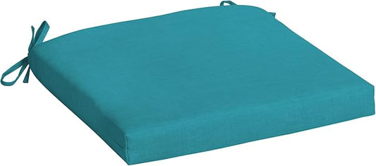 Arden Indoor/Outdoor Seat Or Rocking Chair Cushion, 19 x 18, Water Repellent, Rain Proof, Fade Resistant Cushion for Rocking Or Dining Chairs Lake Blue Leala