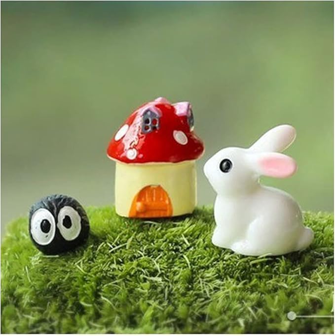 Miniature Fairy Garden Figurines Accessories, Micro Landscape, Plant Pots & Bonsai Craft Decor 3PCS