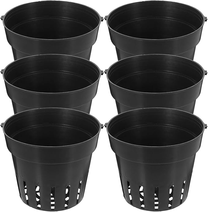 8pcs Black Breathable Wall Flower Planters with Multiple Drainage Holes, Indoor Hanging Plant Pots Set for Balcony and Garden Vertical Gardening
