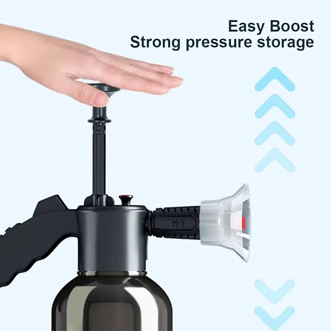 Foam Sprayer – 33x25.5cm PP, Handheld 2L Cannon, Hose Tool | Perfect for Vehicle Maintenance, Lawn Cleaning, Patio Surfaces, Household Care, Car Detailing, Multi-Purpose Garden Tool, Even Spray