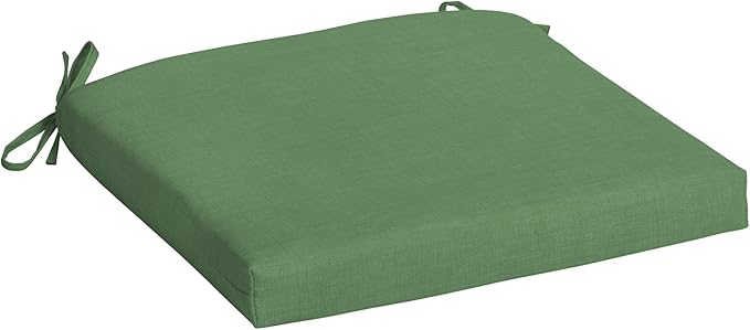 Arden Selections Rocking Chair Cushion, 19 x 18, Rain-Proof, Fade Resistant, Cushions for Rocking and Outdoor Chairs 18 x 19, Moss Green Leala (Pack of 4)