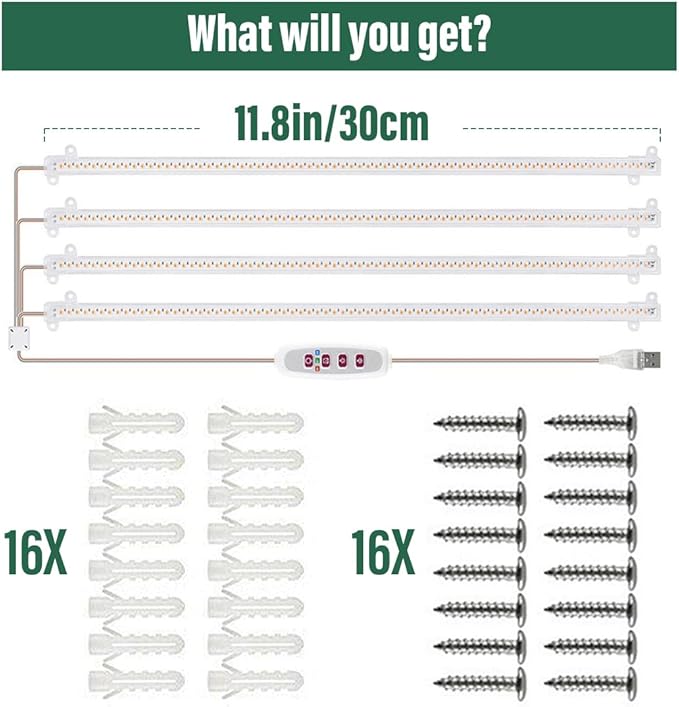 5-Tier Seed Starter Tray, Plant Stand with Grow Lights Full Spectrum Sunlike Plant Light for Indoor/Greenhouse Small Plant Pots, Cell Trays, Succulents, Seedlings Gardening