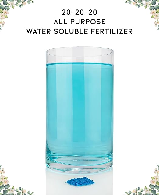 𝐁𝐄𝐒𝐓𝐒𝐄𝐋𝐋𝐄𝐑 20-20-20 Water-Soluble Fertilizer – Powder for Liquid Plant Food for Indoor & Outdoor Plants, Orchids, Vegetables, Lawns, Flowers – 20 20 20 Fertilizer - 20 Quarts