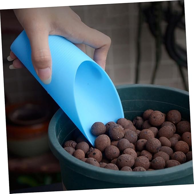 KESYOO Succulent Planting Tool Set with Transplanting Scoop, Small Soil Shovel, Cleaning Brush, and Blue Bucket for Indoor Garden Care and Bonsai Planting Accessories