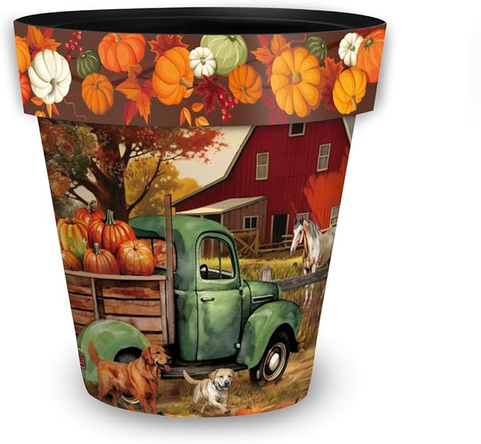 Briarwood Lane Autumn Farm Medium Planter