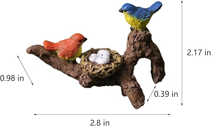 Plant Decorations for Pots Plant Pot Bird Huggers Figurines Mini Animal Ornaments for Potted Flower Decorations Cute Hugger Sculptures Planter Pot Decor Garden Figurine Hugger for Planters