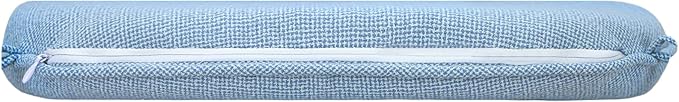 SleepMan Outdoor 17"x16" Chair Cushions with Ties Set of 2, Water Resistant All Weather U-Shape Seat Pads for Patio Garden Furniture Indoor (Set of 2, Light Blue)