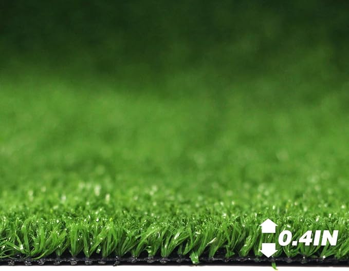 Petgrow Artificial Grass Turf Lawn 10FTX41FT,Economy Indoor Outdoor Synthetic Grass Mat, Backyard Patio Garden Balcony Rug, Rubber Backing/Drainage Holes