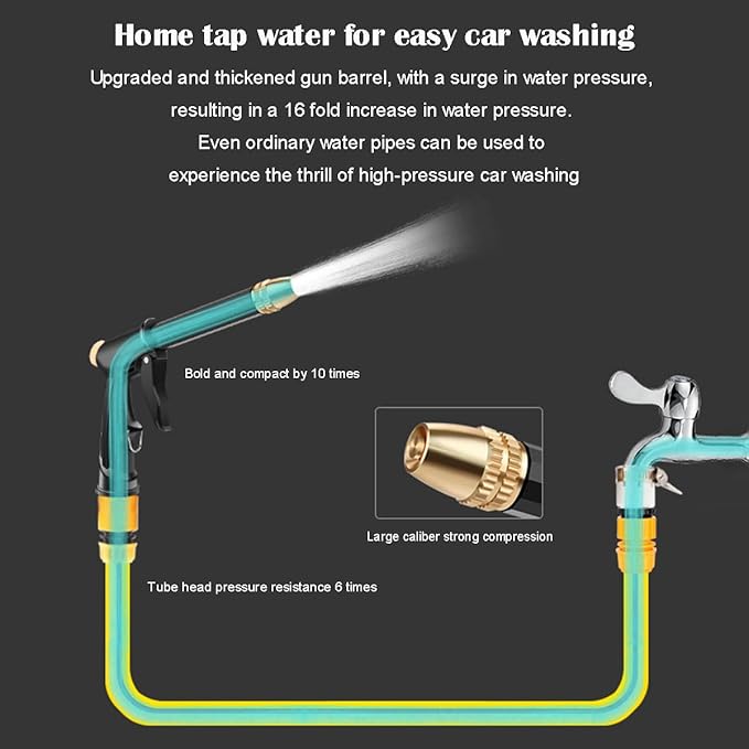Pressure Washer Gun ater Hose Nozzle high Pressure Heavy Duty car wash Sprayer Garden Hose Washer Accessories Washer Wand