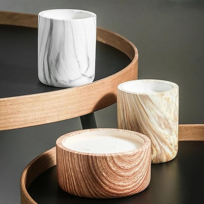 2 PCS Large Jar Resin Molds Box with Lid Silicone Creative Pot Molds for Epoxy Jewelry Trinket Candle Holder Organizer Mold Plant Mold DIY Resin Concrete Crafts Home Decor