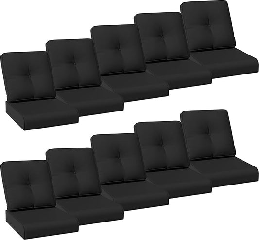 Joyside Outdoor Chair Cushions Set, 22x25/22x24 Inch Patio Furniture Deep Seat Cushions, Water Resistant & Thick Cushion, Outdoor Replacement Cushions for Seat and Sofa
