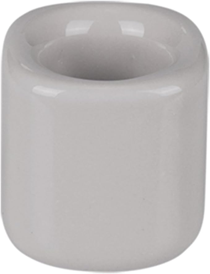 Mega Candles 5 pcs Gray 1/2 Inch Diameter Ceramic Chime Ritual Spell Candle Holders, Great for Casting Chimes, Meditation, Rituals, Spells, Vigil, Witchcraft, Wiccan Supplies