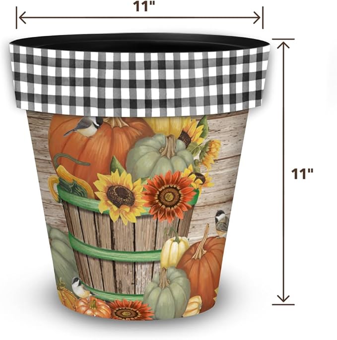 Briarwood Lane Fall Planter 11.75" x 11" x 11" Bountiful Bushel Medium for Fall Planter