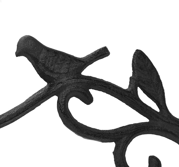 DEWEL Iron Hanging Plant Hook Rust Resistant Wall Decorative Bracket，Hanging Basket Hanger Hook for Flower Pots Bird Feeder Wall Hanging Hook for Outdoor Lantern Planters Wind Chimes Home Décor
