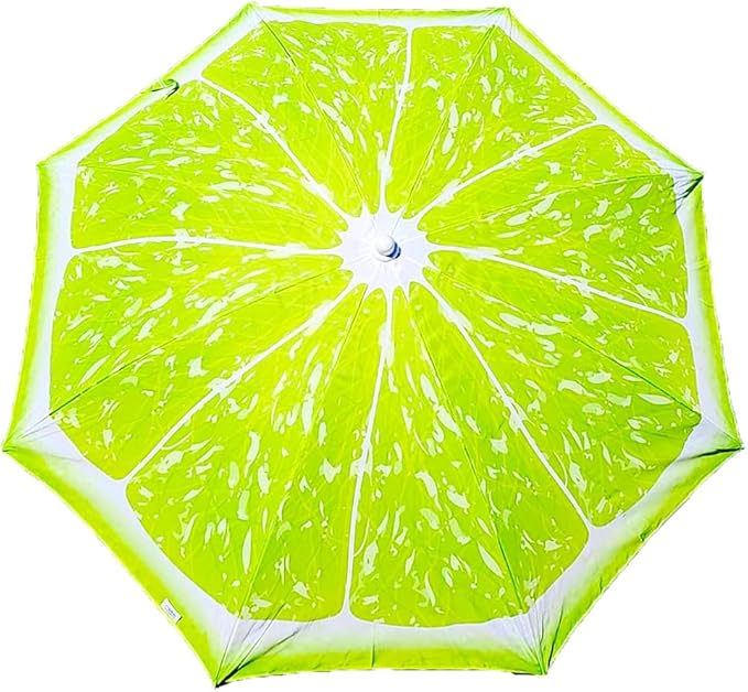 PMU 6.5 ft Beach Umbrella for Sand, Sun Shelter, Outdoor Sunshade Umbrellas for Patio Garden Beach Pool Backyard