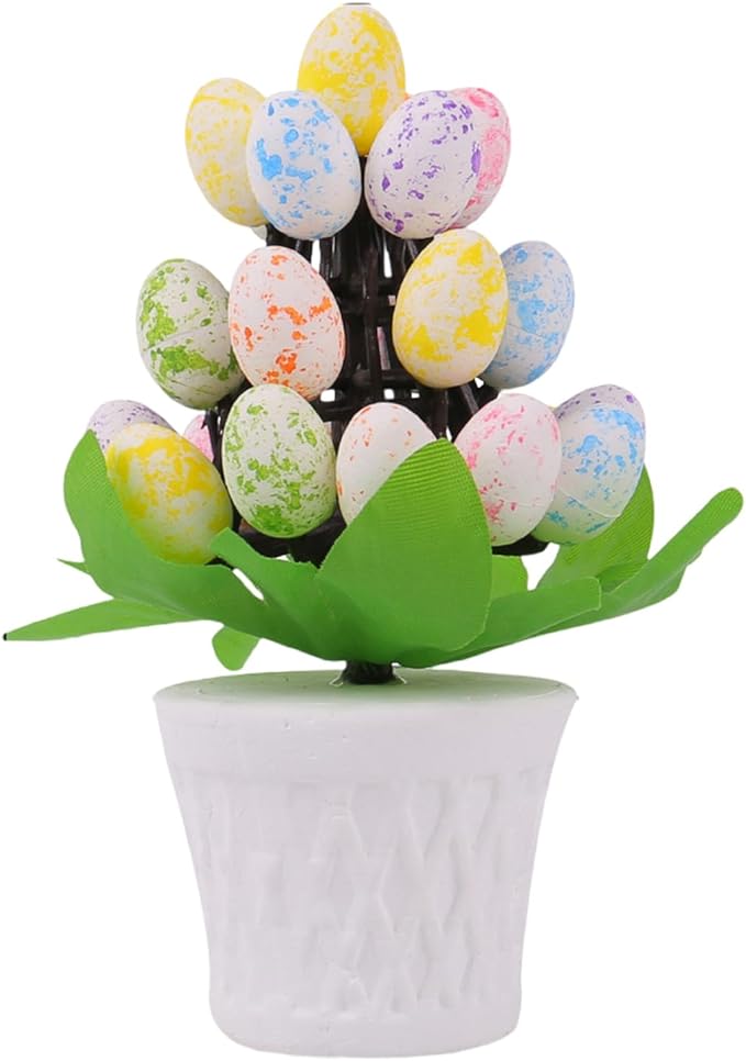 Sturdy Easters Eggs Potted Decoration Stylish Easters Eggs Vase Accent Display Decoration for Seasonal Home Styling Festival Atmosphere