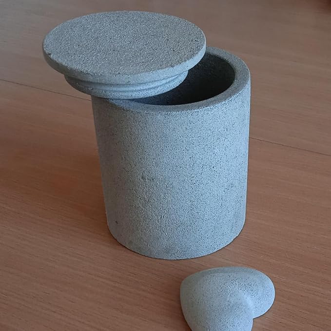 Storage Boxes with Lids, Creative Silicone Molds Set, Concrete Round Stripe Moulds for Storage and Candle Holders (J)