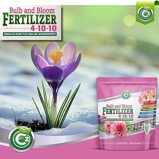 4-10-10 Bulb and Bloom Fertilizer - Made in USA - NPK + Micronutrients Plant Food for Indoor/Outdoor Plants, Trees, and Flower Gardens