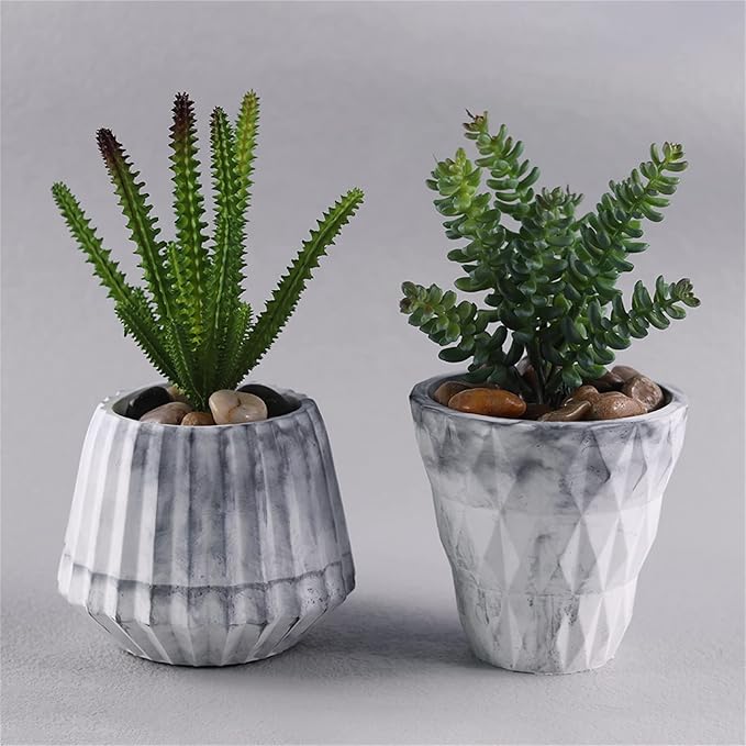 Barrel Shaped Concrete Flower Pot Silicone Mold Succulent Plants Cement Plaster Clay Mold Candle Pen Holder Mold Epoxy Resin Plaster Cement Clay Mould