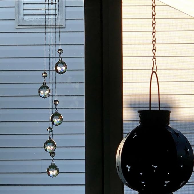 KEILEOHO 2 Pack Black Metal Hanging Chains, 312 Inch Hanging Basket Chain with Hang Buckles S Hooks for Bird Feeder, Picture, Wind Chimes, Lanterns, Wind Chimes, Planters, Outdoor Indoor Decor