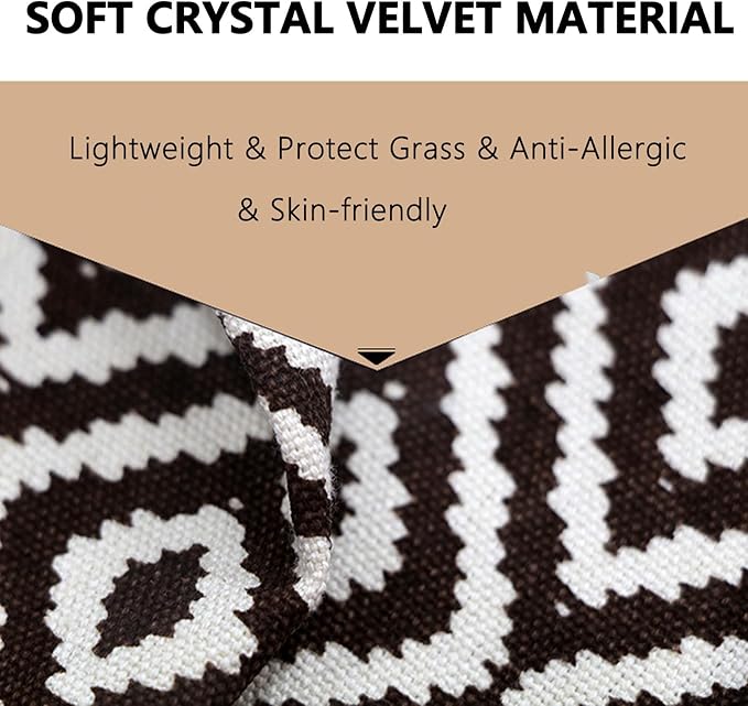 Outdoor Rugs for Patio Furniture, Balcony Rugs Outdoor Apartment 4x6, Washable and Stainproof Outdoor Rug for Small Patio Balcony 3x5 Geometric Outside Carpet Picnic Camping Mat