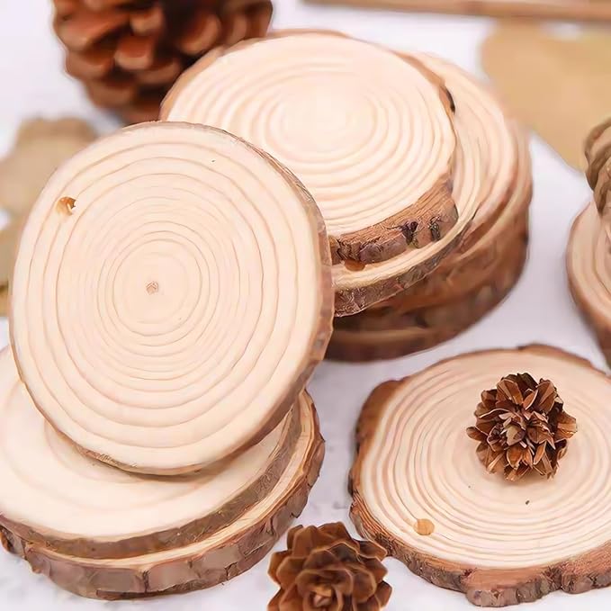 20Pcs Wooden Plant Labels with Marker Pen - Natural Wood Garden Markers, Plant Sign Tags for Flowers, Herbs, Potted Plants - Includes Stainless Steel Stakes & Waterproof Pen