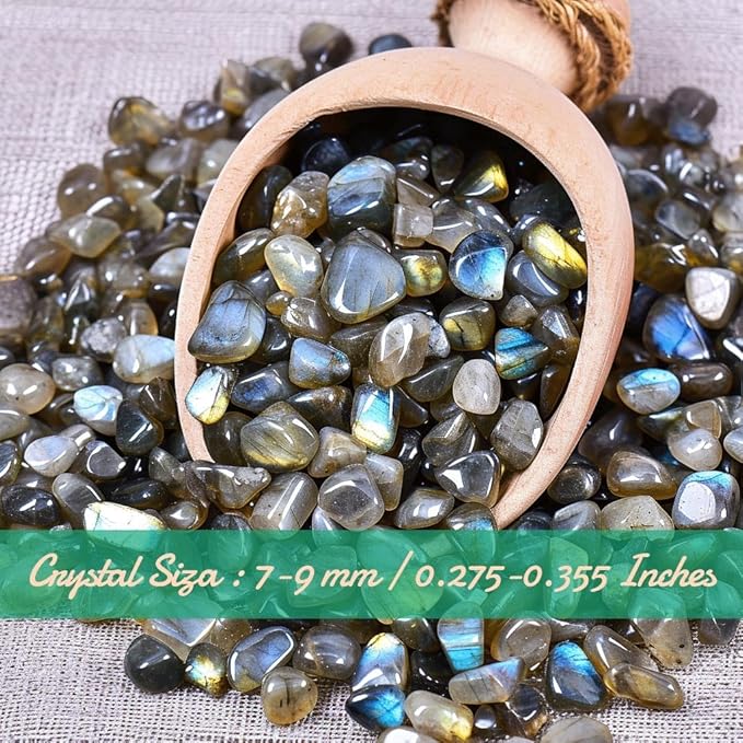 Healing Crystal Set - 0.3", 1.8 lbs - Labradorite Healing Stones for Healing, Meditation, Reiki