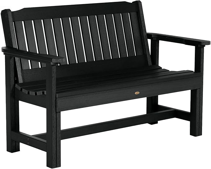 Sequoia Professional CM-BENSQ42-BKE Commercial Grade Exeter 4 Foot Garden Bench, Black