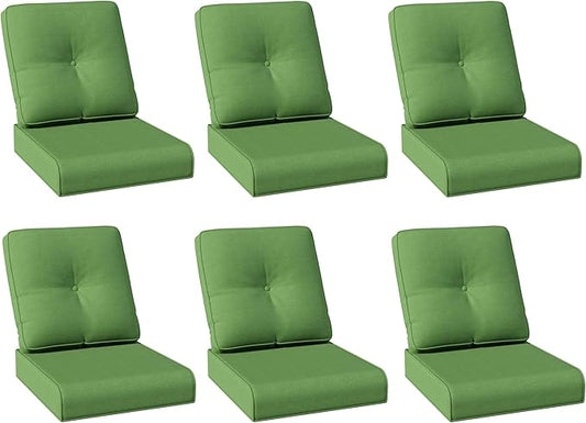 Joyside Outdoor Chair Cushions Set, 22x25/22x24 Inch Patio Furniture Deep Seat Cushions, Water Resistant & Thick Cushion, Outdoor Replacement Cushions for Seat and Sofa