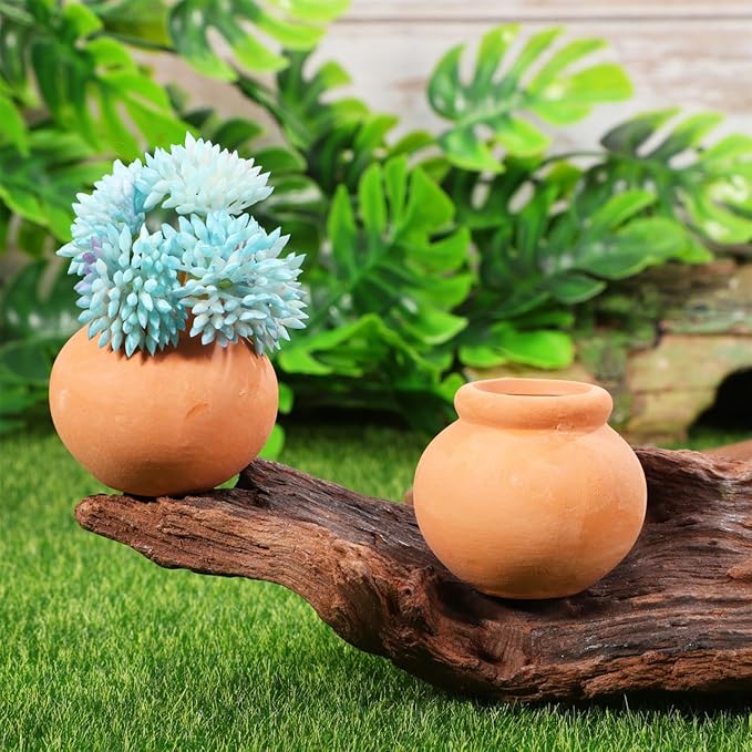 6pcs Tiny Terracotta Pots Flower Garden Pots Succulent Nursery Pot Mini Pots for Plants Succulent Pot Small Pots Small Containers Mini Plant Nursery Pots Wedding Clay Bride Planter