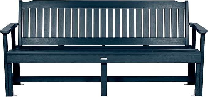 Sequoia Professional Commercial Grade Exeter Garden Bench, 6ft, Federal Blue