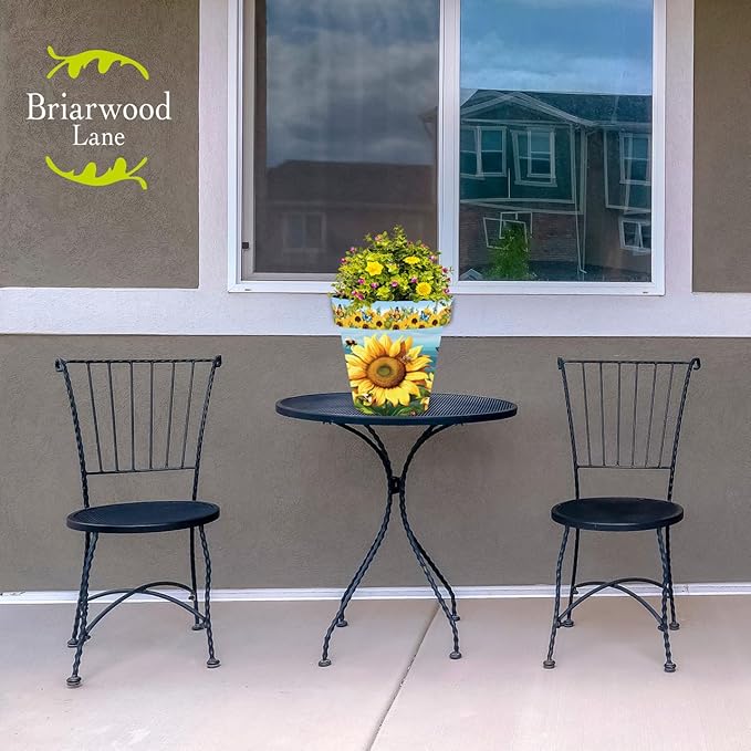 Briarwood Lane Summer Planter 11.75" x 11" x 11" Sunflower Dance Medium for Summer Planter