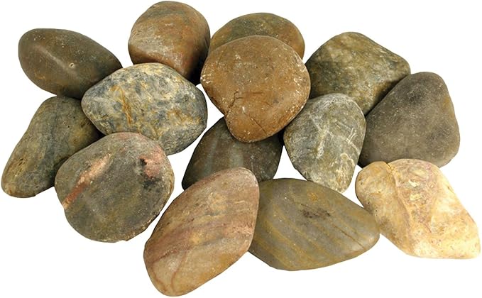Aquascape River Pebbles Decorative Stone for Landscape and Garden, 3-5-Inch, 22 lb, Mixed Colors, 78161
