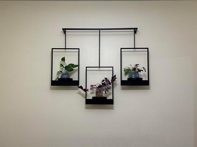 Wall Planters for Indoor Plants Wall Plant Holder Frame Plant Wall Hanger Window Plant Hanger for Livingroom Entryway (1)