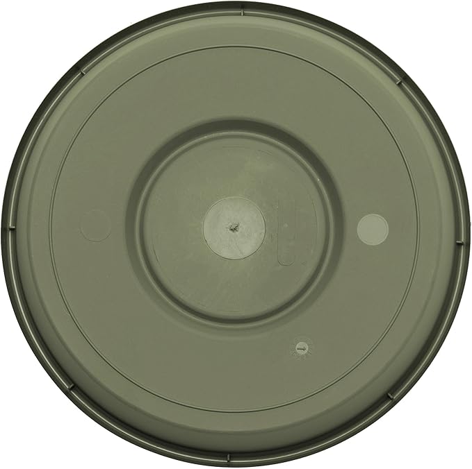 Bloem Terra Resin Saucer Tray: 8" Bottom Width - Matte, Durable, Ribbed Bottom, Indoor and Outdoor, Fits 10" Terra Pots, Living Green