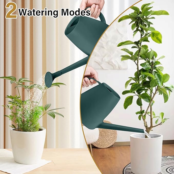 Plastic Watering Can - 1/2 Gallon - Blackish Green