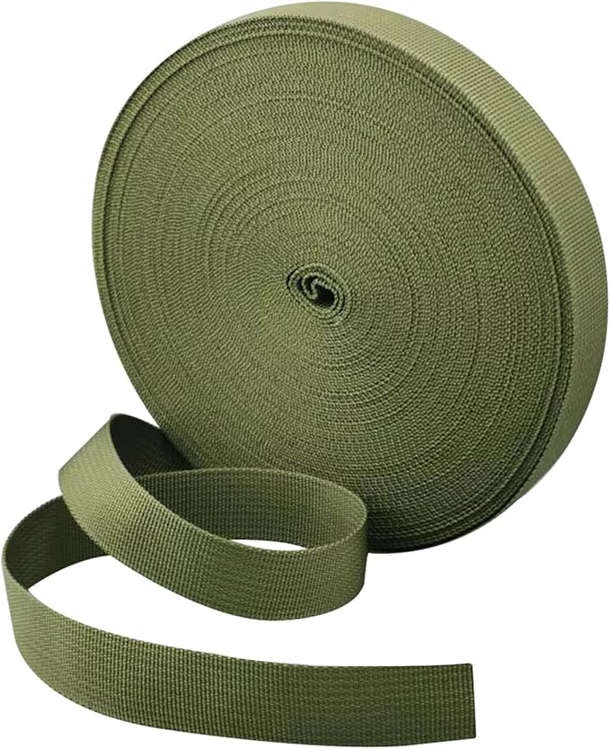 1 Roll 65.6 Feet Tree Tie for Plant Support Garden Strap 1 Inch Width Staking and Guying Material 1,800 Lbs Strength (Army Green)