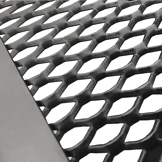 Patio Dining Chairs Set of 8, Black Stackable Outdoor Dining Chairs, Metal Mesh Patio Furniture Set for Garden Backyard Lawn Deck Support Over 300 lbs