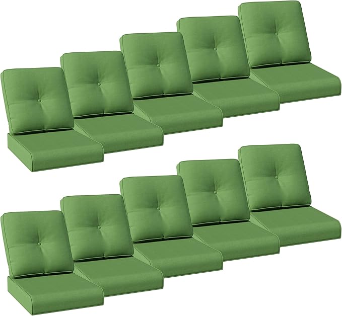 Joyside Outdoor Chair Cushions Set, 22x25/22x24 Inch Patio Furniture Deep Seat Cushions, Water Resistant & Thick Cushion, Outdoor Replacement Cushions for Seat and Sofa