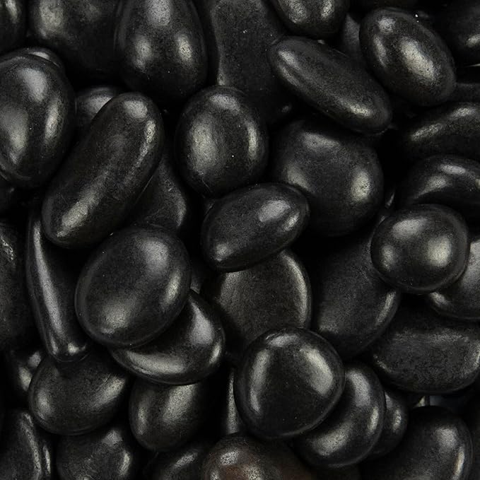 MSI Decorative Polished Black Pebbles, 0.2 inch - 0.5 inch, 40 lb. Bag