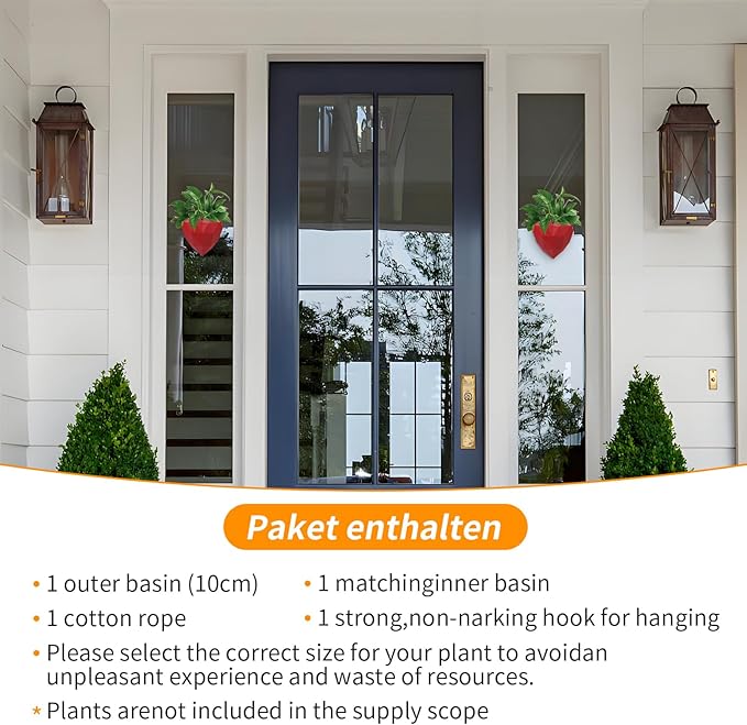 Heart Self Watering Planter | Indoor Wall Planters for Indoor Plants | Vertical Succulent Wall Planters | Create A Wall Garden Without Drilling | Valentine's Day Gift (Red)