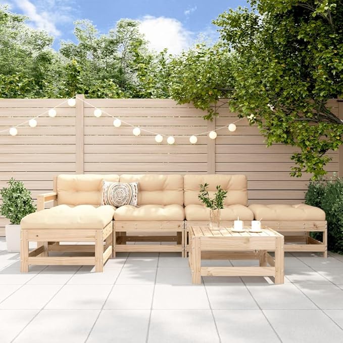 Garden Lounge Set Modular Garden Lounge Set Rectangular Farmhouse for Backyard Pond