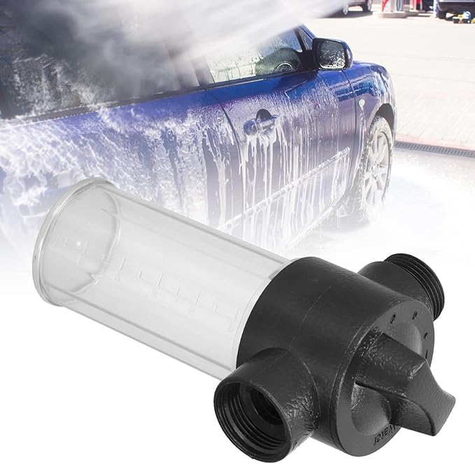 Car Washing Foamer, Water Foam Bottle Switchable Non Leaking Tightly Fit for Garden Hose for Household Cleaning