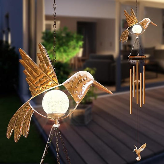 Wind Chimes Outdoor Indoor Decor: Melodious Valentines Day Gifts for Her Wife Women Mom Grandma Birthday - Weatherproof Metal Outdoor Decor Easy Hanging for Garden Patio Tree Window Memorial