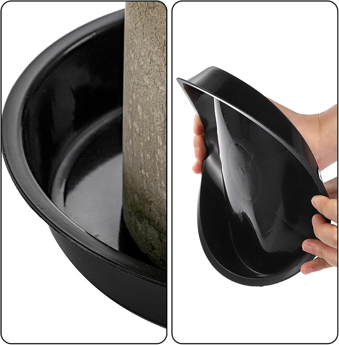 yarlung 40 Pack Plant Saucers, Black Plastic Drip Trays for Flower Pots, Round 4/5/8/9 Inch Plant Drainage Tray for Potted Plants, Indoor Outdoor Garden, 4 Sizes