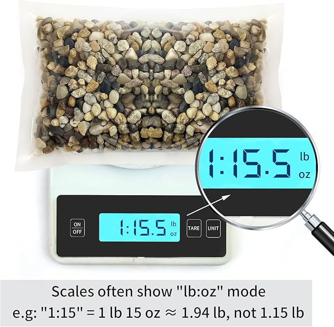 2 lbs Aquarium Gravel, 1/4 inch Pea Gravel for Fish Tank, Decorative Pebbles River Rocks for Plants Succulent Vase Indoor Water Fountains and Outdoor Landscaping