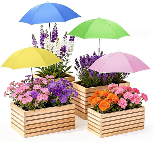 Plant Umbrellas for Outdoor Plants, Garden Umbrella Shade for Potted Plants and Garden Beds, Provide Shade to ‌Defend Plants From Blazing Sun