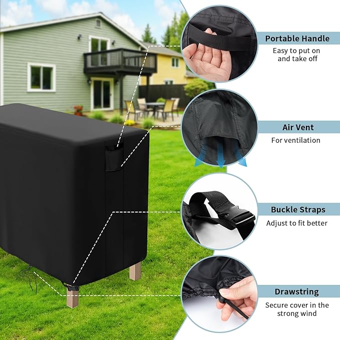 Outdoor Raised Garden Bed Cover for Winter (Only Cover),Waterproof Raised Planter Boxes Stand Covers - 41x16x30 inch