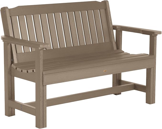 Sequoia Professional Commercial Grade Exeter Garden Bench, 4ft, Woodland Brown
