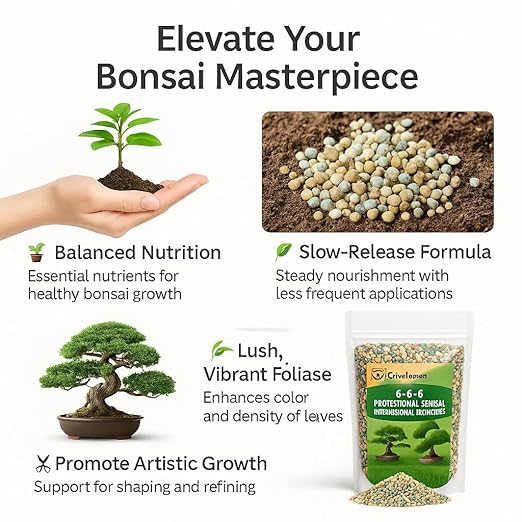 𝐁𝐄𝐒𝐓𝐒𝐄𝐋𝐋𝐄𝐑 Bonsai Fertilizer Pellets – Slow-Release Bonsai Tree Fertilizer & Food for Compact Growth, Dense Branching & Healthy Roots | Ideal for All Bonsai & Money Trees - 4 QUARTS